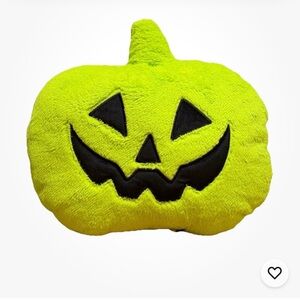 Green Pumpkin Halloween Pillow
